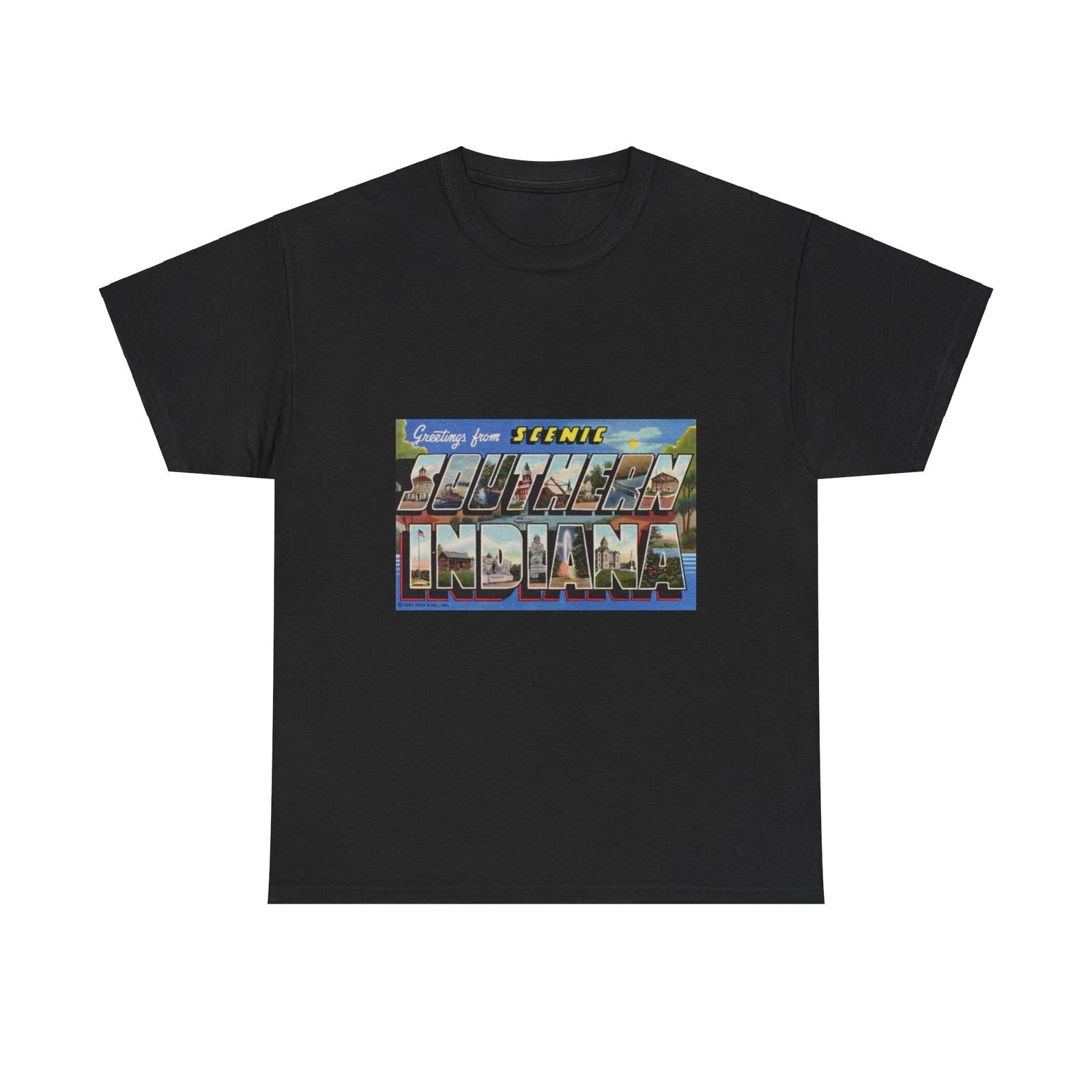 Greetings from scenic Southern Indiana (Greeting Postcards) T shirt L