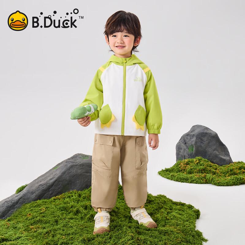 B.Duck Boys' 3-Proof Outdoor Hooded Jacket