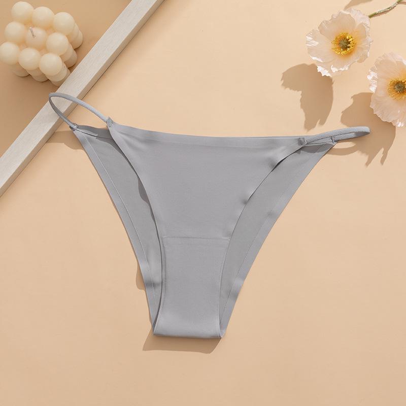 Women's Plus Size Seamless Quick-Dry Breathable Triangle Panties with Cotton Crotch, European Size