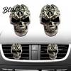 Legierung Totenkopf Auto Lufterfrischer Halter Auto Lüftungsschlitz Clip Retro Armaturenbrett Einzigartiges Geschenk für Enthusiasten Zierleiste Lustiger Kopf Innenraum Zubehör Personalisiert