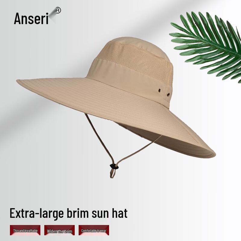 Unisex Faltbarer Atmungsaktiver Outdoor-Sonnenhut mit Breiter Krempe
