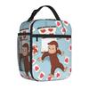 Insulated Lunch Tote Bag Curious George Monkey Cartoon New Arrival Painting Cooler Thermal Lunch Container Multifunction School