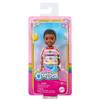 Barbie Club Chelsea - Hny58 - Articulated Doll 15cm - Boy with Basketball Shorts and Striped Shirt