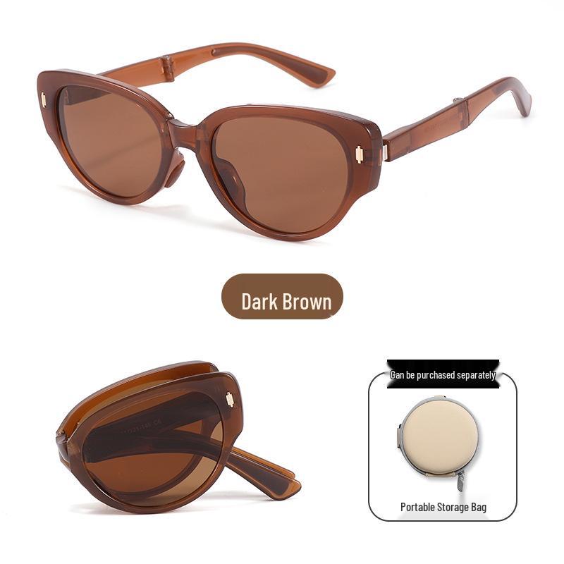 UV Protection Foldable Women's Sunglasses - Lightweight, Fashionable & Compact for Summer