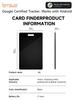 Google Card Wireless Anti-Lost Device Locator and Charger (Supports International Android Version)