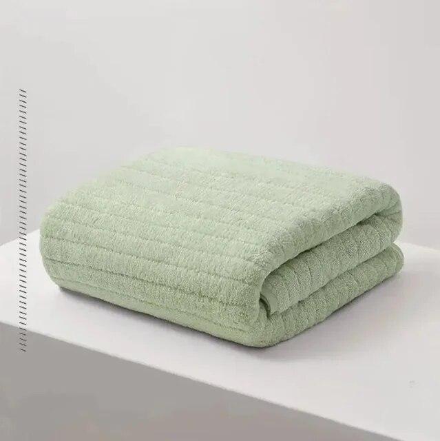 

2 шт. быстросохнущих банных полотенец, хлопковые банные полотенца для взрослых в парном стиле для мужчин и женщин 2pcs зелёный