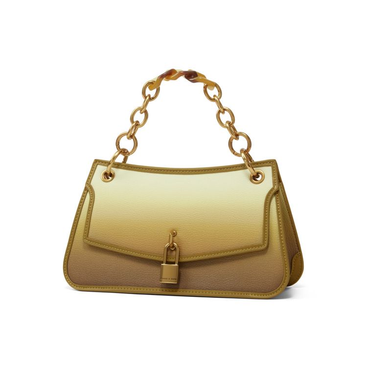 Charles & Keith Metal Lock Decorative PU Handbag Shoulder Bag Crossbody Bag Regular Women Handbags CK2-50781691