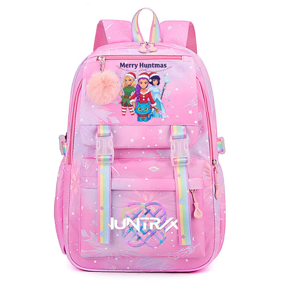 Christmas K-Pop Demon Hunters Printed Large Capacity Waterproof Backpack Teenger Student Girl Boy Schoolbag Bookbag waterproof Travel Bag Mochila