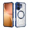 KEYSION Transparent Magnetic Case for VIVO V60 Soft Silicone+PC Heavy Duty Shockproof Phone Back Cover for for VIVO V60 5G
