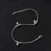 New Fashion Jewelry Bells Bead Foot Anklet Silver Plated Chain Ankle Bracelet