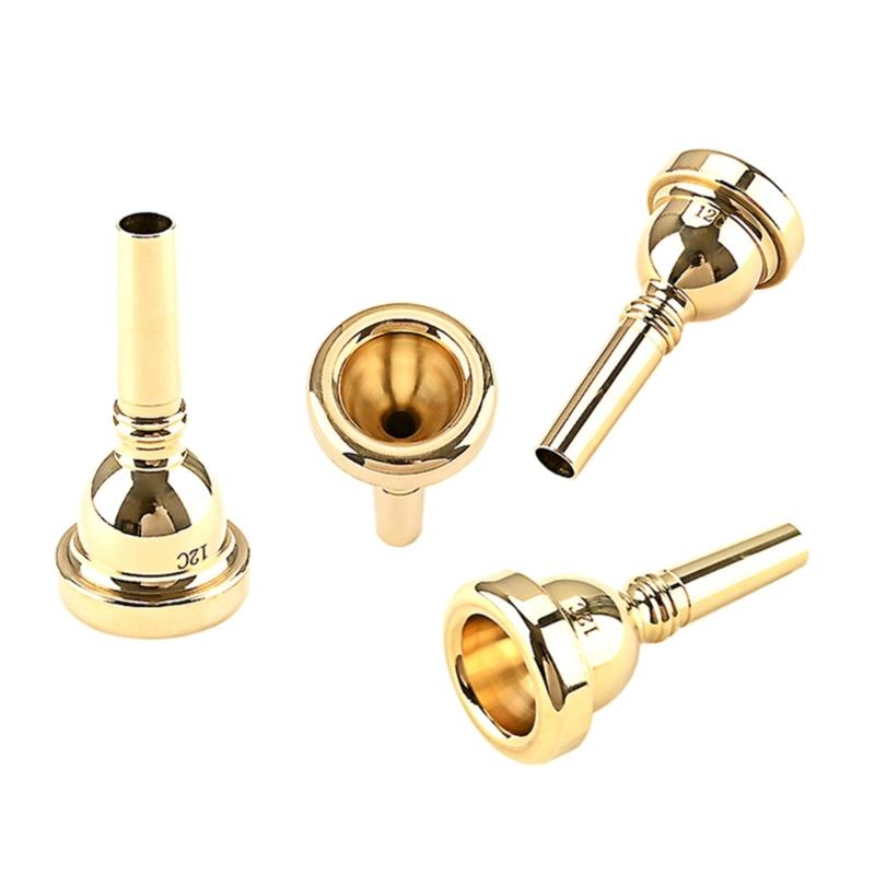 12C Pro Trumpet Mouthpiece Gold Copper Musical Brass Instruments Trumpet Accessories