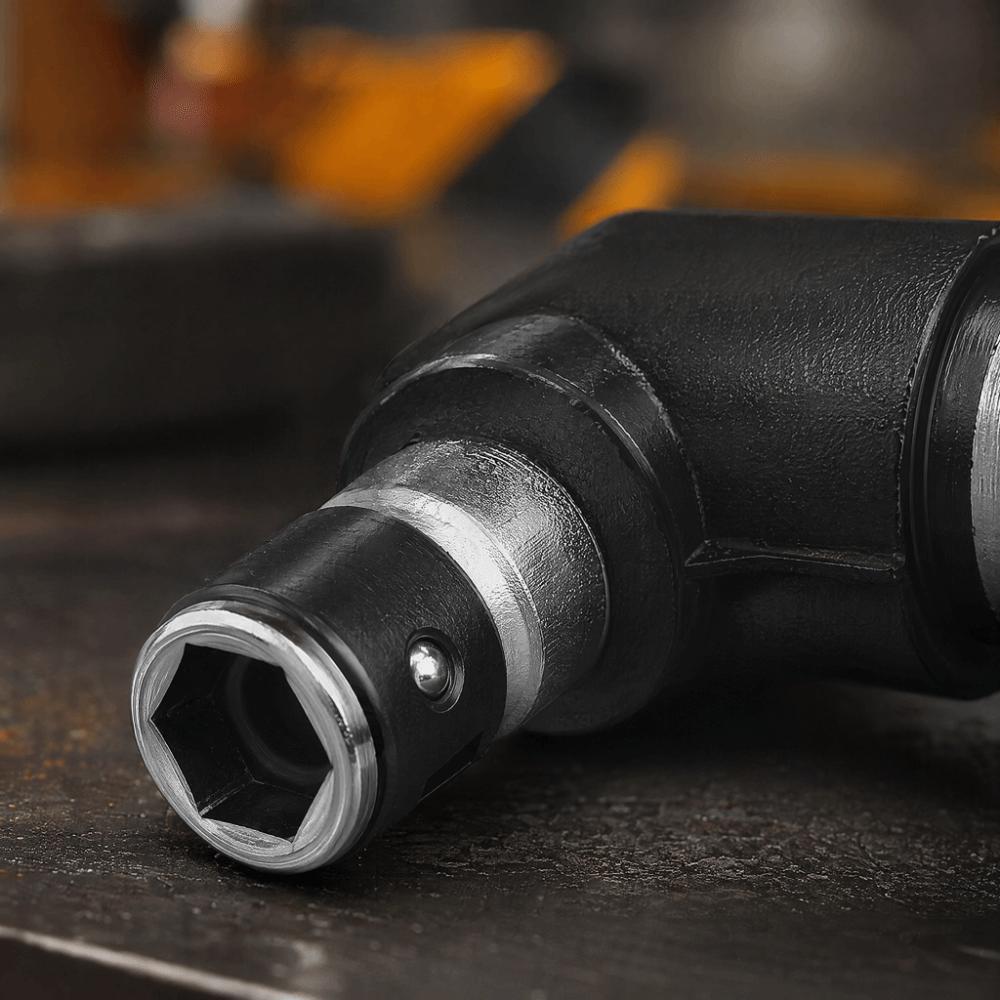 90 Degree Angle L Shaped Wrench 1/4 Inch Hex Shank Socket Wrench Adapter Mechanical Repair
