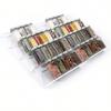 4/2 Layer Spice Drawer Organizer Adjustable Acrylic Spice Jars Rack Tray Expandable Seasoning Organizer Cabinet Kitchen Shelves