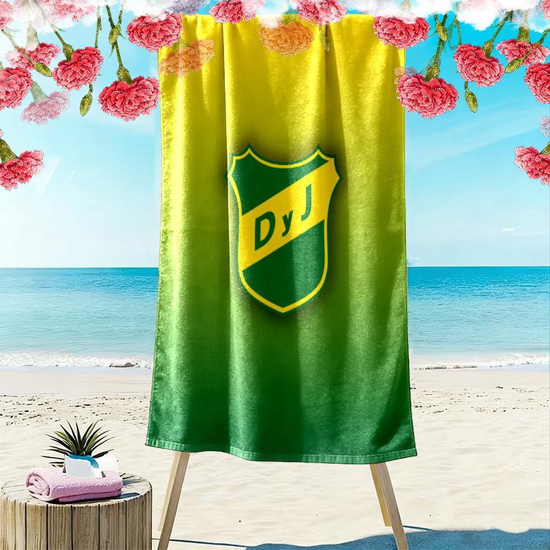 Defensa y Justicia Print Beach Towel, Large Soft Quick Dry Towel for Beach Camping Swimming