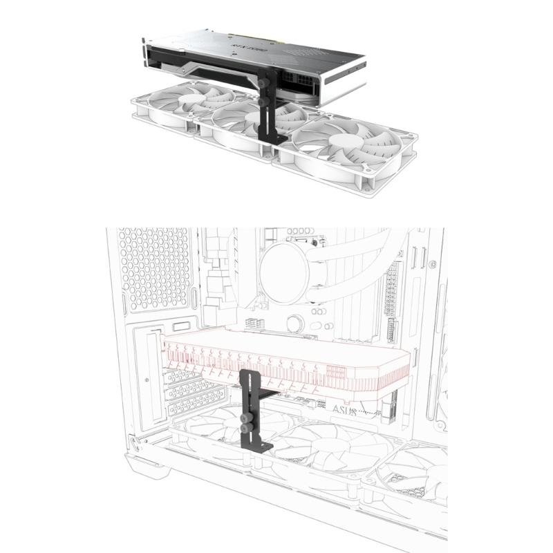 Adjustables Metal Graphics Card Bracket for Computer Case Enhances Performances and Protect GPU Fine Workmanship