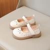 Girls' Small Fashionable Pu Leather Shoes Spring Summer New Baby Girl Soft Soled Princess School Student Loafer