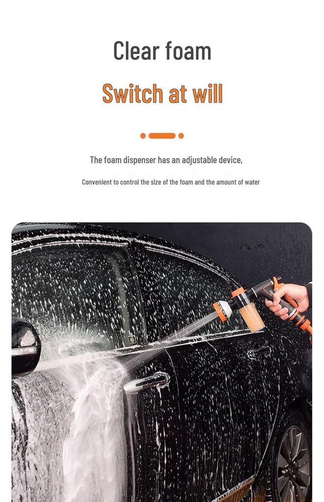 High-Pressure Foam Sprayer Water Gun for Car Wash and Garden Watering