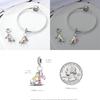 925 Sterling Silver Guitar Rich Headset Pendant Charm Fit Originalfashion Bracelet Charm Bead Necklace Diy Female Jewelry