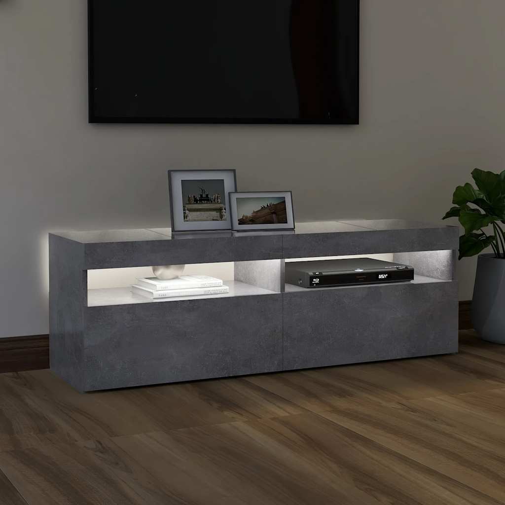 Moderne, Minimalistische TV-Schränke Mit LED-Beleuchtung Für Wohnzimmer Und Schlafzimmer, Aufbewahrungssideboards, 120x35x40 Cm
