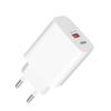 PD20W EU Charger Head for Apple, Huawei, Xiaomi - Ultra-Fast PD/QC Mobile Phone Flash Charger