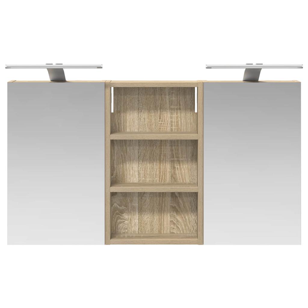 Bathroom Cabinet Set 3 Pcs 90 X 10.5 X 50 Cm Particleboard