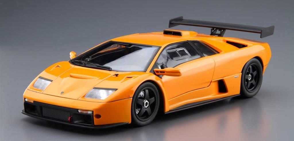 Aoshima Bunka Kyozaisha The Supercar Series Lamborghini Diablo GTR Plastic Model Molding Color 1/24 No.20 '99