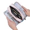 Large Pencil Case Canvas Makeup Bag with Zipper Multiple Compartments Pencil Pouch Lightweight Pencil Organizer