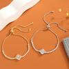 Micro-inlaid Zircon Temperament Bracelet Niche Design Butterfly Bracelet Adjustable Pull Jewelry Wholesale