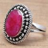Ruby Sapphire Gemstone Handmade Silver Jewelry  "8"