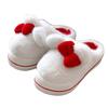 Winter new plush bow rabbit cotton shoes cotton mop outer wear home fleece thickened warm