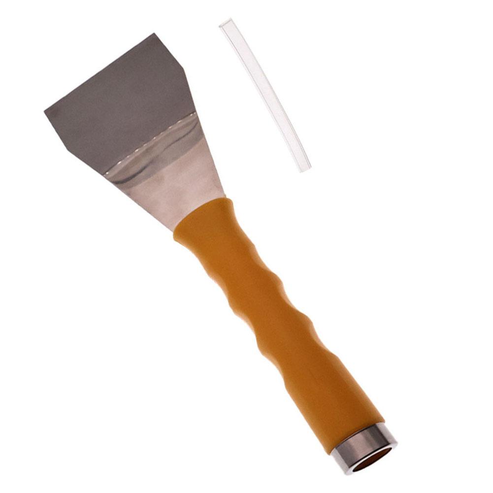 25 by 7 5 CM Bent Chisel Paint Scraper with Stainless Steel Thick Blade for Wallpaper and Drywall Putty Removal