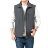 Men's Waistcoat  Jackets Outdoor Fishing Vest Summer Solid Color Stand Collar  Climbing Hiking Work Sleeveless with Pocket