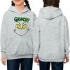 Children's Long-sleeved Loose-fitting Pullover Hoodie With Drawstring And Solid Color