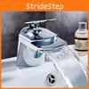 Waterfall Taps Bathroom Basin Sink Mono Mixer Chrome Cloakroom Tap Elegance