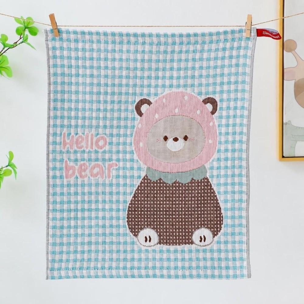 34x40cm Large Hand Towel 4 Layer Cotton Gauze Tea Towel New Kitchen Towel Kindergarten Children