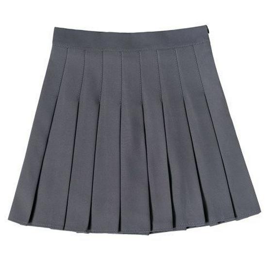 Korean Chic Multi-Color Pleated Skirt: Playful & Sweet JK-Style Lined Short Skirt