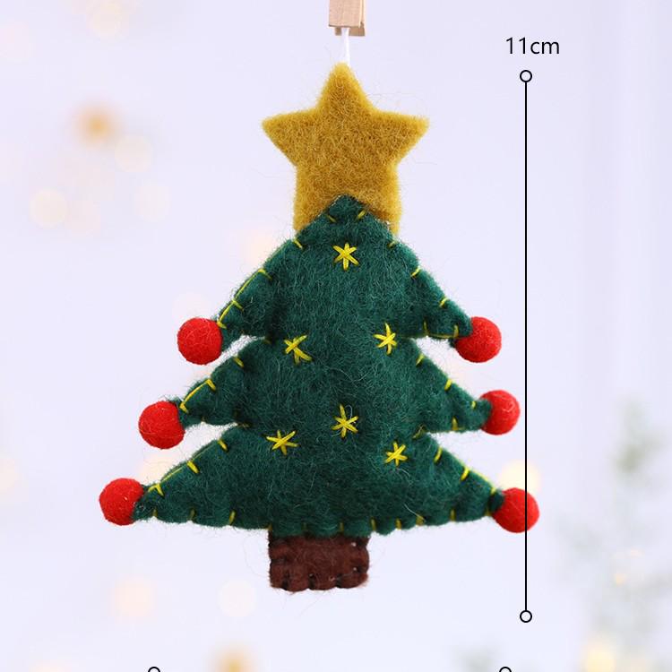 Felt Snowman and Santa DIY Christmas Tree Pendant Decorations