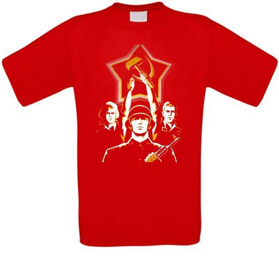 Soviet Union Cccp Soviet Red Army Udssr Russia T-Shirt XXL
