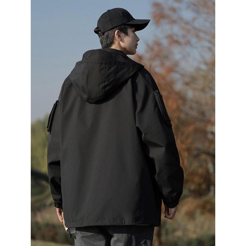 Fashion Autumn and Winter Fashion Jacket Men Spring and Autumn Loose Outdoor Long-sleeved Mountaineering Jacket Men Fashion