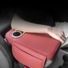 Auto Heightened Pad Car Armrest Cover Car Center Console Armrest Cushion With 2 Cup Holders And Side Pocket
