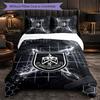 Burnley Football 3 Piece Bedding Set Soft Duvet Cover Set with Pillowcases Printed Bedroom Decor Set for Home