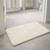 Absorbent Jacquard Bathroom Rug Thickened Floor Mat Comfortable Kitchen Carpet  Restroom
