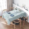 Floral Tablecloth Vintage Blue Washable Table Cover Farmhouse Decor Dining Tablecloths Rectangle Table Cover Rustic Home Party D