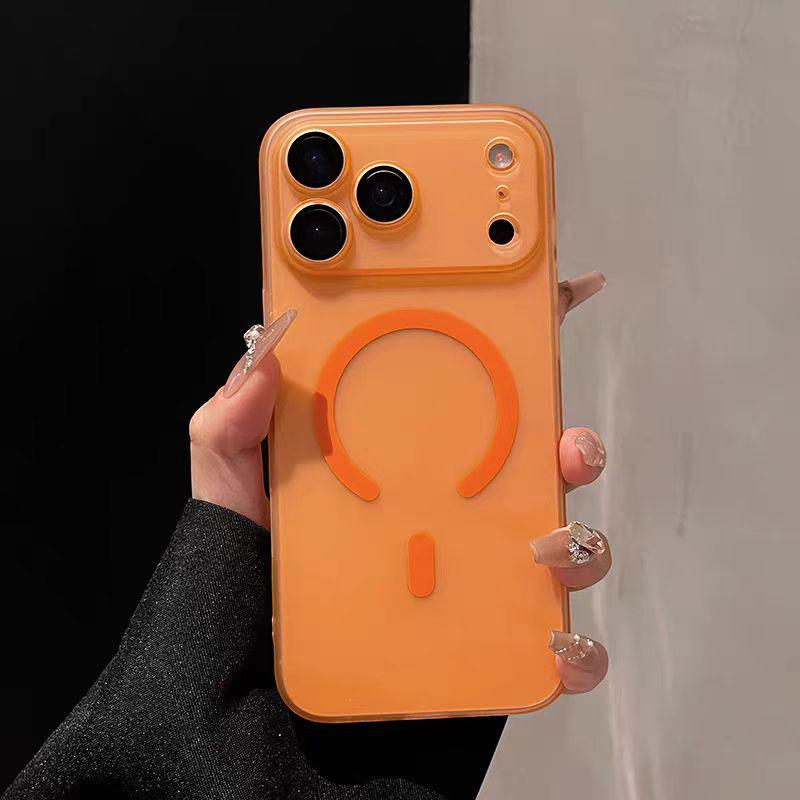 IPhone 17 Pro Magnetische Mattierte Halbtransparente Sturzsichere Hartschale