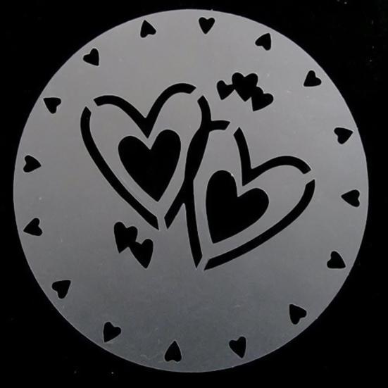 4Pcs Cake Stencils Food Grade High Toughness PP Cake Cookie Stencil Template Molds Baking Supplies for Home