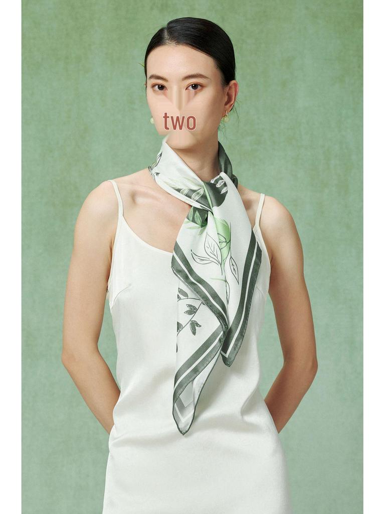 Women's 100% Mulberry Silk Scarf, 90cm Square, 14 Momme Shawl - Perfect Gift for Mother, Girlfriend, Birthday or Festival