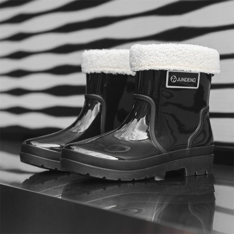 New comfortable short rain shoes women's non-slip and wear-resistant fashion four-season waterproof fashion outdoor water boots
