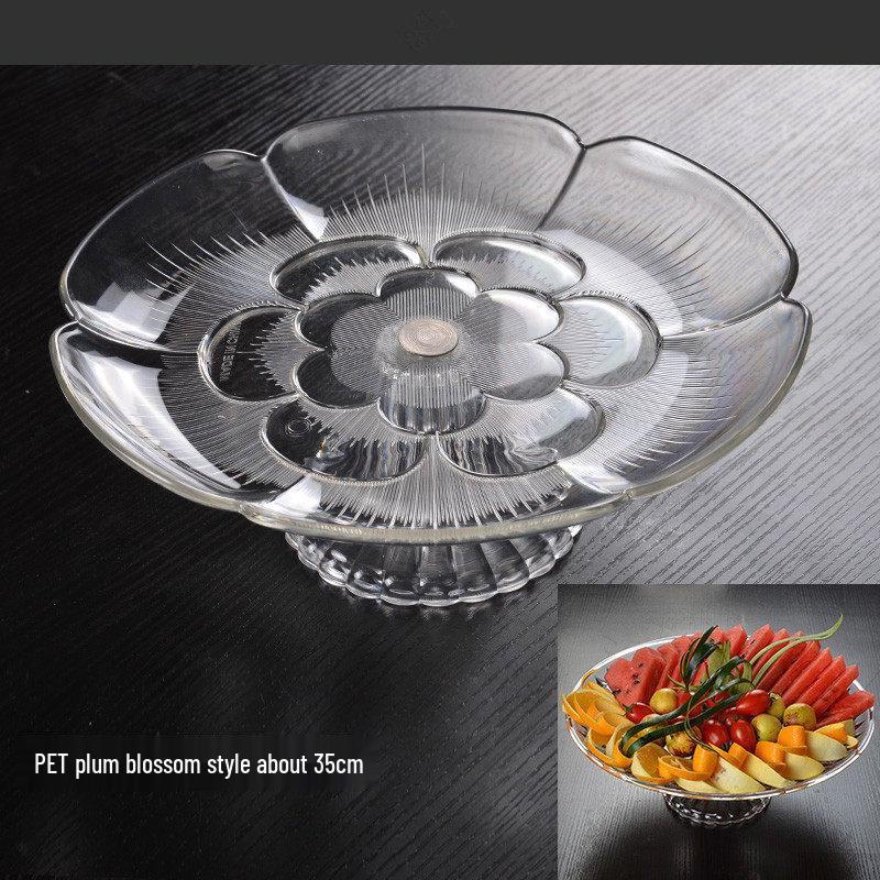 Qīwēi Acrylic European Style Pedestal Fruit Plate