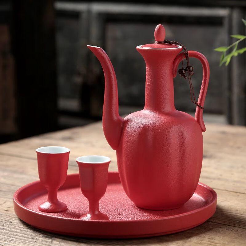 Chinese Wedding Glass Wine Set