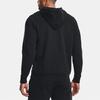 Under Armour Solid Logo Print Full Zip Hoodie Men Hoodie Black 1373881-001